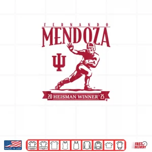 Design Fernando Mendoza Heisman Trophy Indiana Football Shirt