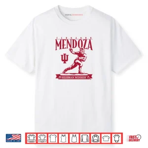 Fernando Mendoza  Heisman Trophy Indiana Football Shirt