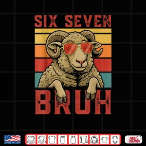 Design 67 6 7 Sheep Retro Sunglasses Six Seven Shirt