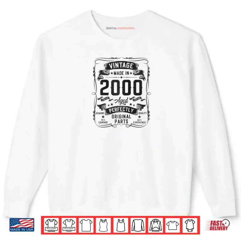 Vintage 2000 26yr 26th Birthday Gifts for Men 26 Years Old Shirt 1 Sweatshirt Vintage 2000 26yr 26th Birthday Gifts for Men 26 Years Old Shirt