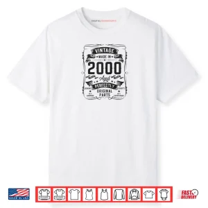 Vintage 2000 26yr 26th Birthday Gifts for Men 26 Years Old Shirt