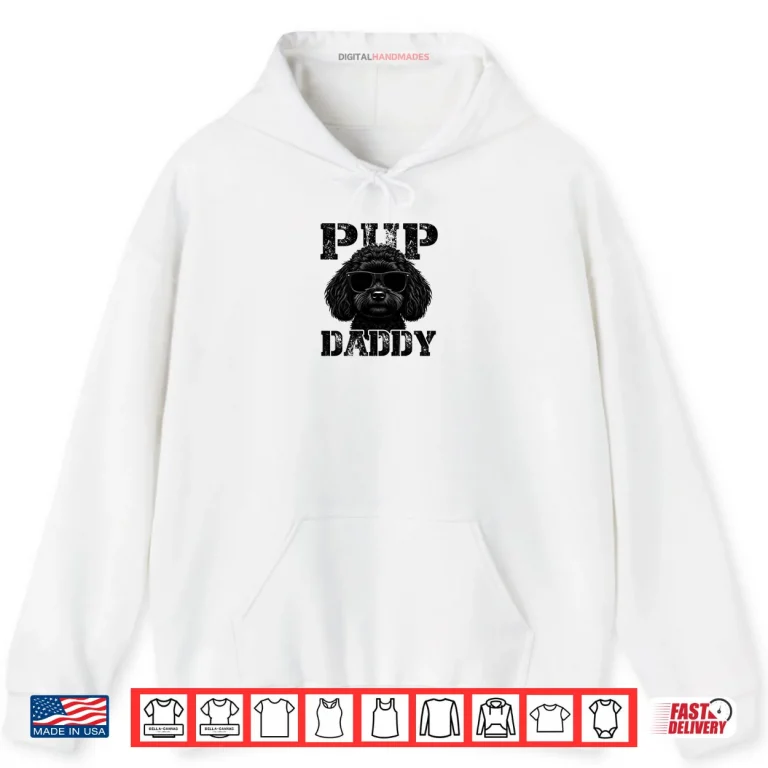 Hoodie Pup Daddy Shih Poo Black Shirt