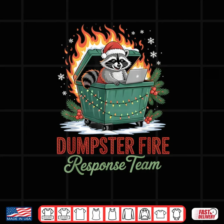 Design Dumpster Fire Response Team Leader Christmas Shirt