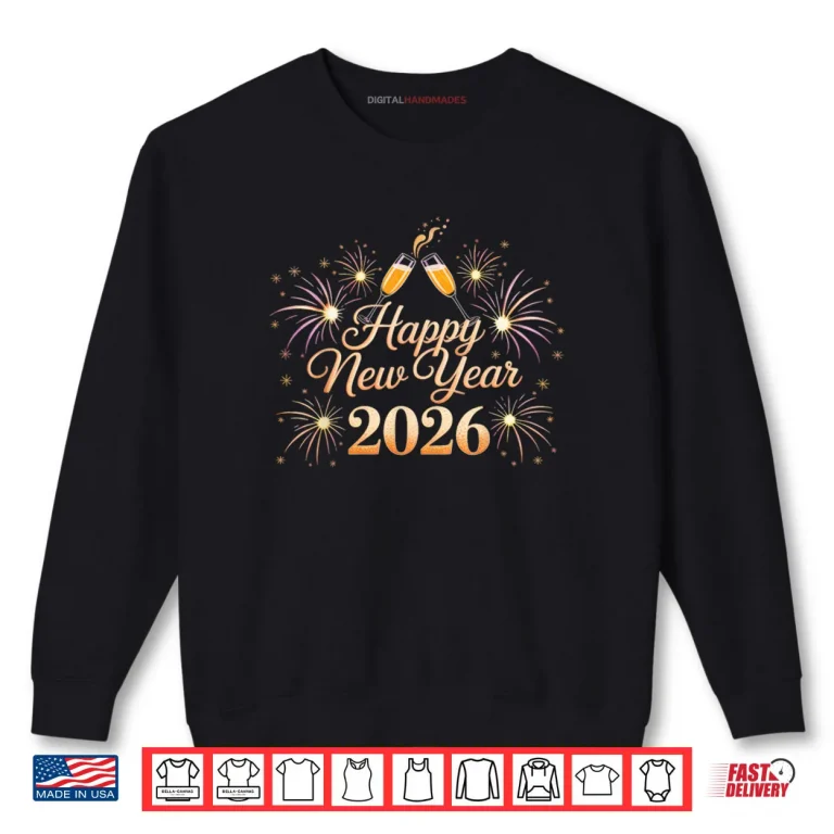Happy New Year 2026 Party Shirt 1 Sweatshirt Happy New Year 2026 Party Shirt