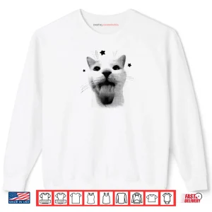 Funny Y2k Cat Silly Cats 90s Retro Kitten for Cat Lovers Shirt 1 Sweatshirt Funny Y2k Cat Silly Cats 90s Retro Kitten for Cat Lovers Shirt