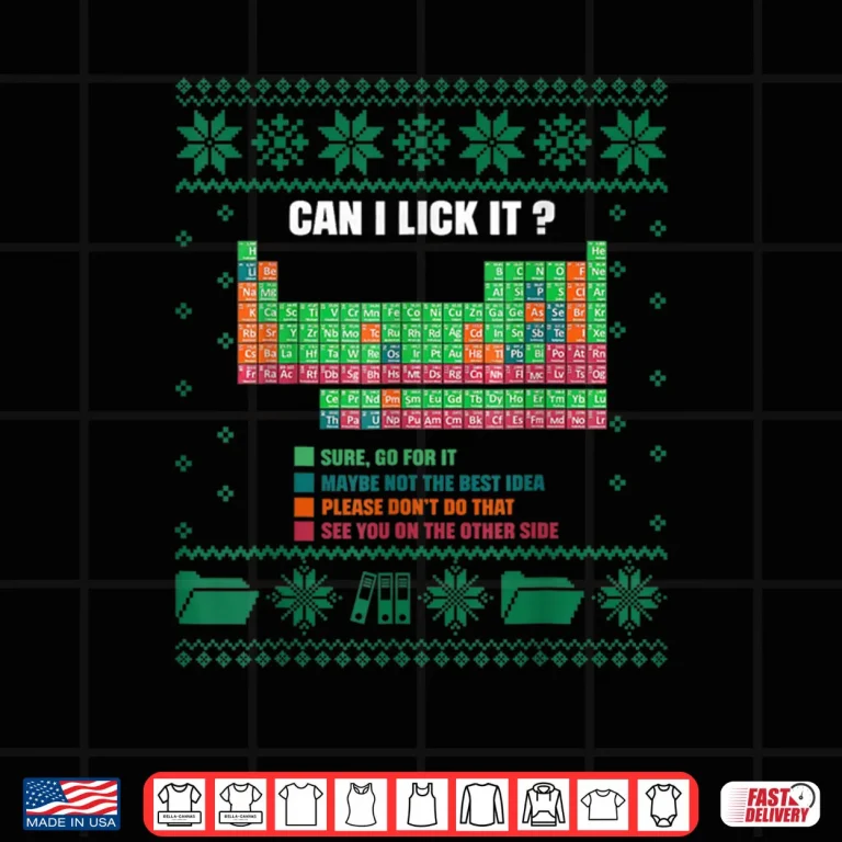 Design Element Can I Lick It Christmas Ugly Shirt