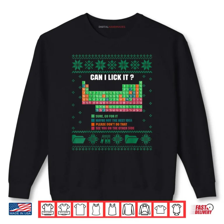 Sweatshirt Element Can I Lick It Christmas Ugly Shirt