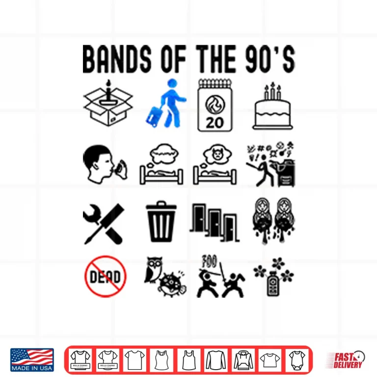 Design Bands Of The 90s Shirt