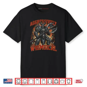 Aggressively Whimsical Dark Fantasy Warrior Battle Shirt