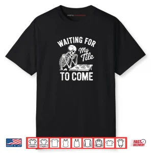 Waiting for My Tile to Come Mahjong Japanese Chinese Game Shirt