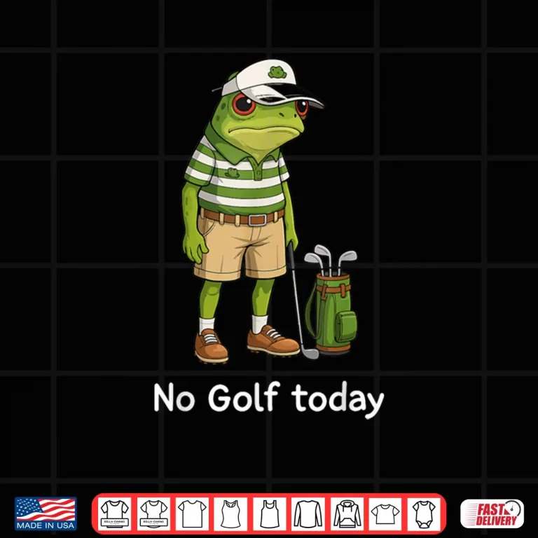 Design Frog Golfer No Golf Today Shirt
