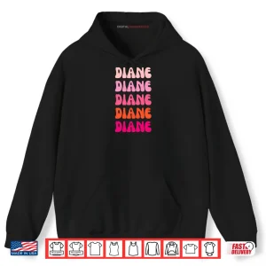 Hoodie Diane Retro Stack Design Shirt