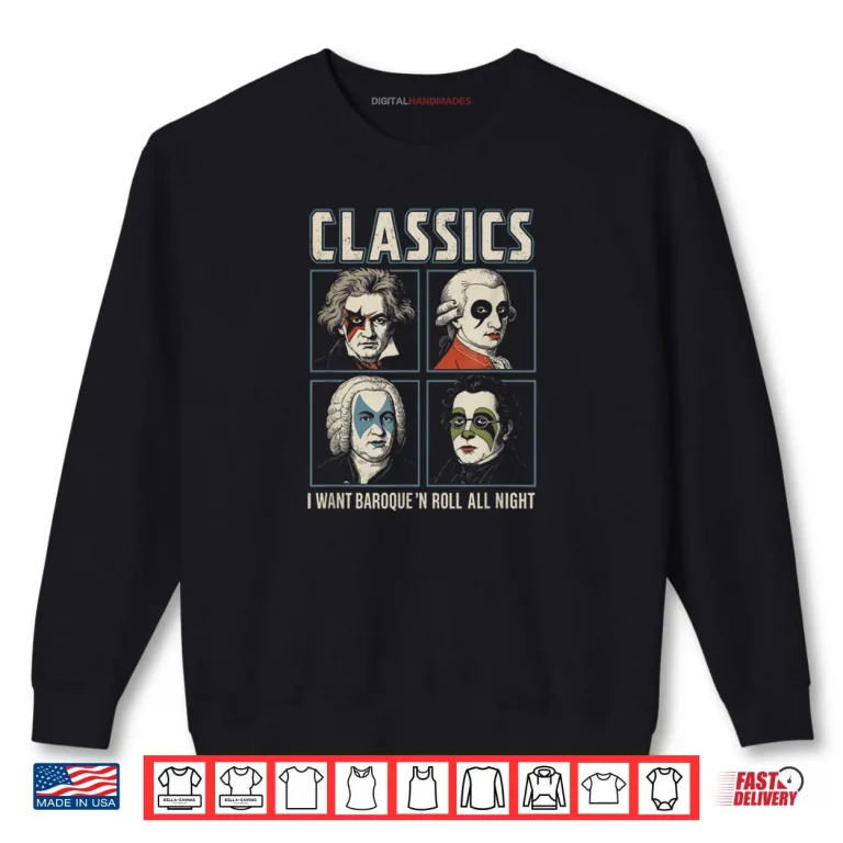 Sweatshirt Classics Band Tour Classical Music Composer Rock Tour Shirt
