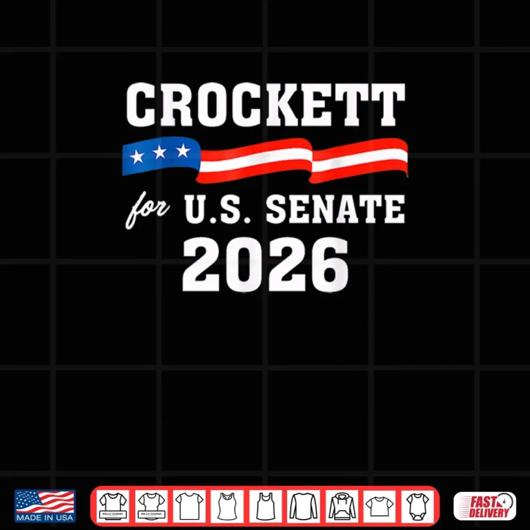 Design Jasmine Crockett for Texas 2026 Senate US Senator Campaign Shirt