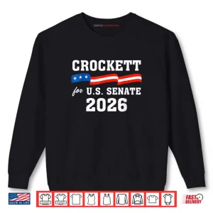 Sweatshirt Jasmine Crockett for Texas 2026 Senate US Senator Campaign Shirt