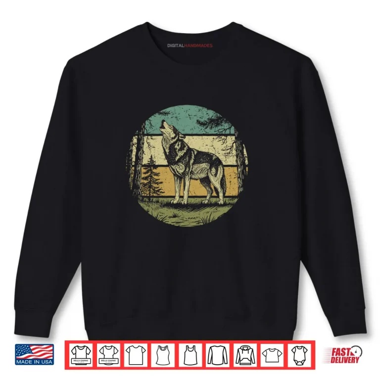 Sweatshirt Forest Wolf Outdoors Nature Shirt