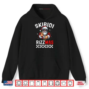 Hoodie Rizz Christmas Santa 6 7 Funny Xmas Skibidi Rizzmas 6 7 Meme Shirt
