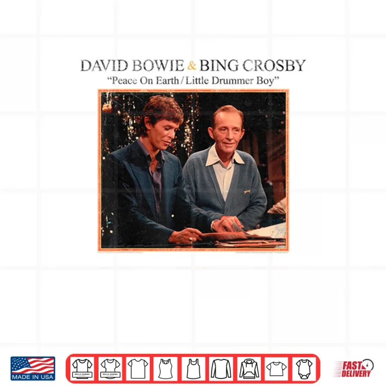 Design Official Bowie Bing Crosby Peace on Earth Christmas Music Shirt