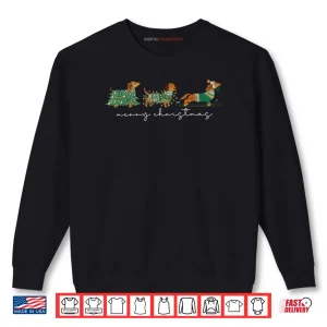 Sweatshirt Cute Dachshund Merry Christmas Weiner Dog Lover Xmas Pajamas Shirt