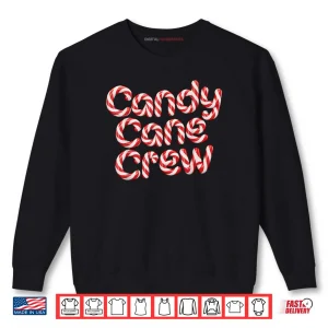 Sweatshirt Candy Cane Crew Christmas Family Shirt