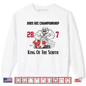 Sweatshirt Georgia Bulldogs 2025 SEC Championship 28%E2%80%937 King Of The South Shirt