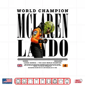 Design 2025 World Champion Lando Norris McLaren Shirt