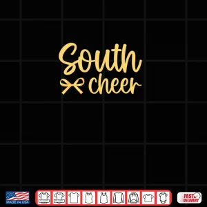 South Yellow Bows Cheer Front and Back Shirt 3 Design South Yellow Bows Cheer Front and Back Shirt
