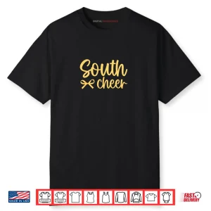 South Yellow Bows Cheer Front and Back Shirt
