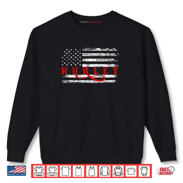Sweatshirt Retro Hurley Home State Cool 70s 80s Style Shirt
