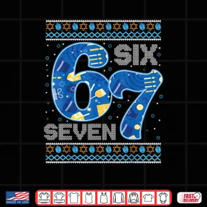 Hanukkah 67 Six Seven 67 Meme Jewish Menorah Chanukah Pajama Shirt 3 Design Hanukkah 67 Six Seven 67 Meme Jewish Menorah Chanukah Pajama Shirt 1