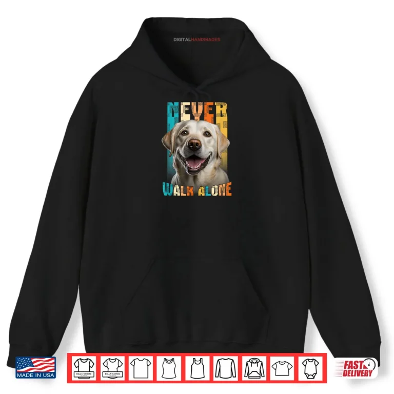 Hoodie Dog Walker Labrador Retro Shirt 1