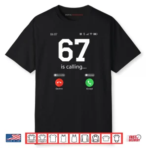 67 is Calling 6 7 Meme Kids Six Seven Youth Funny 6 7 Shirt