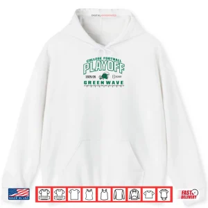 Hoodie Tulane Green Wave College Football Playoff CFP 2025 26 Blue Shirt