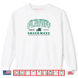Sweatshirt Tulane Green Wave College Football Playoff CFP 2025 26 Blue Shirt