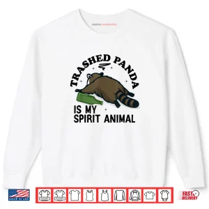 Sweatshirt Trashed Panda is My Spirit Animal Racoon Meme Shirt