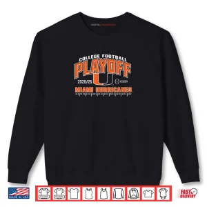 Sweatshirt Miami Hurricanes College Football Playoff CFP 2025 26 Green Shirt
