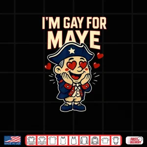 Design Im Gay For Maye Funny Hearts Mascot Shirt