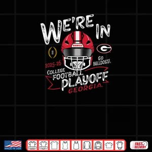 Design Georgia Bulldogs CFP College Football Playoff 2025 26 Black Shirt