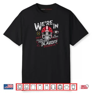 Georgia Bulldogs CFP College Football Playoff 2025 26 Black Shirt