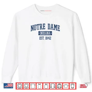 Notre Dame Indiana in Vintage 80s 90s Style Sports Shirt 1 Sweatshirt Notre Dame Indiana in Vintage 80s 90s Style Sports Shirt