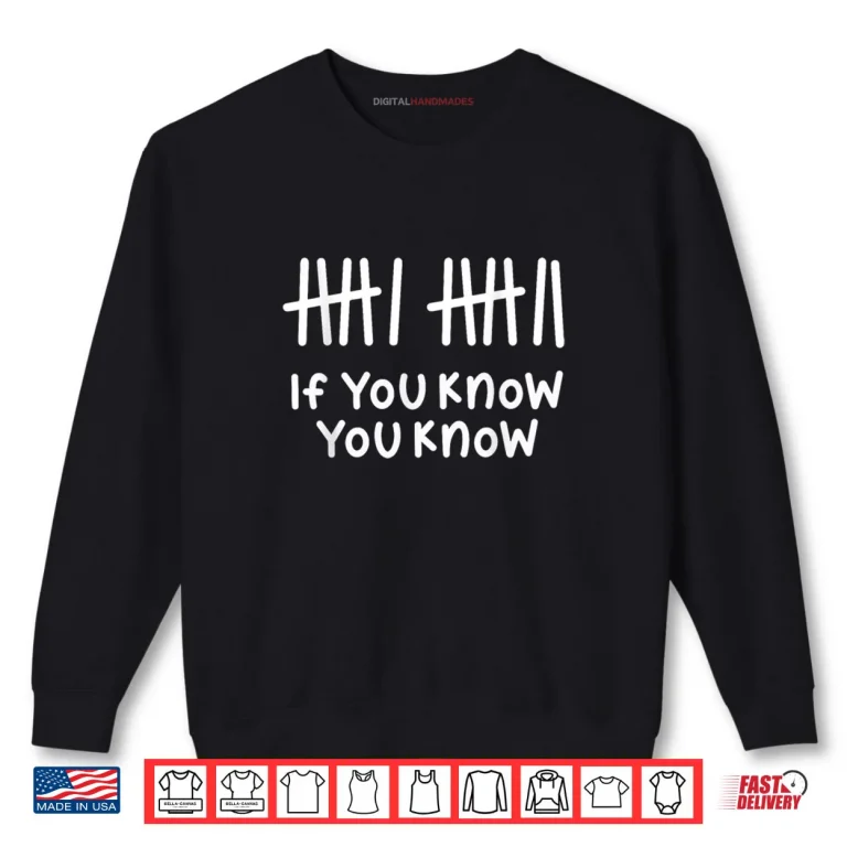 Sweatshirt 6 7 Funny If You Know You Know Tally Marks Six Seven Meme Shirt