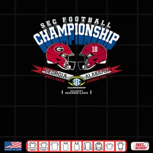 Design Georgia Vs Alabama SEC Championship 2025 Shirt