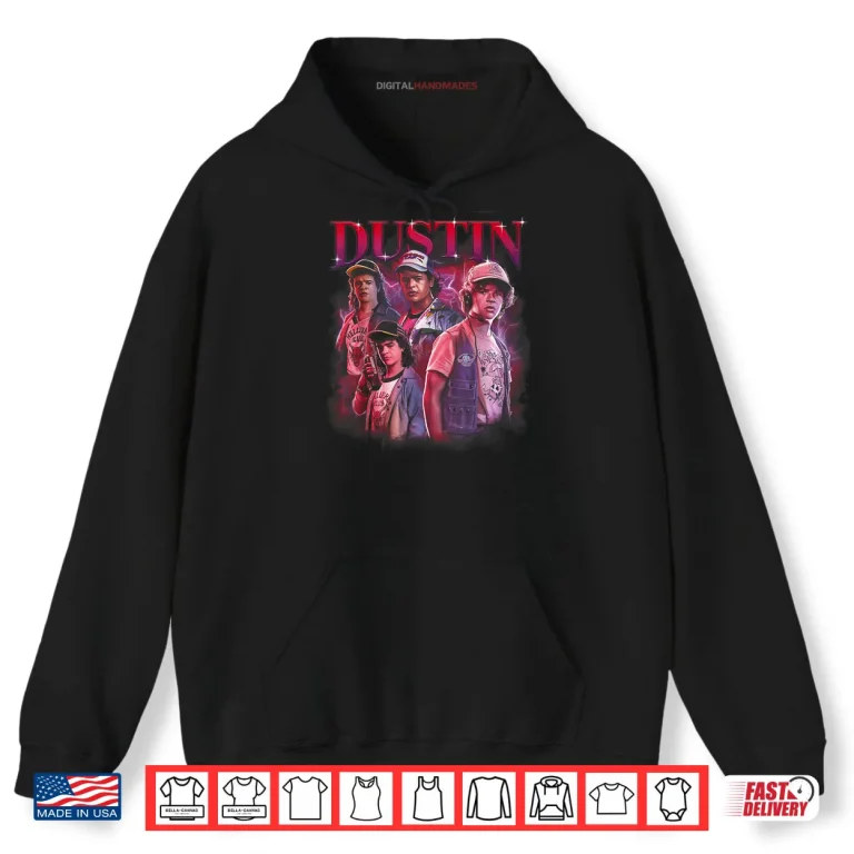 Hoodie Stranger Things Dustin Shirt