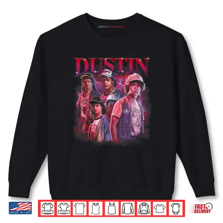 Sweatshirt Stranger Things Dustin Shirt