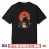 Samurai Raccoon Sun & Flowers Art Shirt