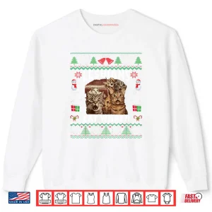 Sweatshirt Lesbians Eat What Funny Shocked Cats Christmas Ugly Style Shirt