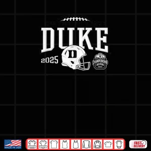 Design Duke Blue Devils Acc Champsionship 2025 Football Shirt
