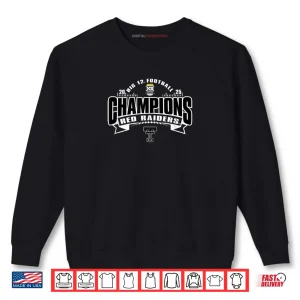 Sweatshirt Texas Tech Red Raiders Big 12 Champs 2025 Football Shirt