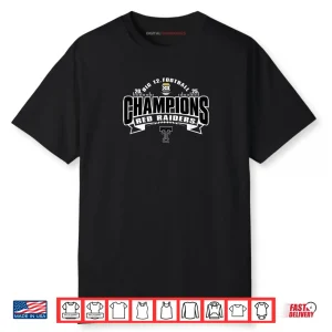 Texas Tech Red Raiders Big 12 Champs 2025 Football Shirt