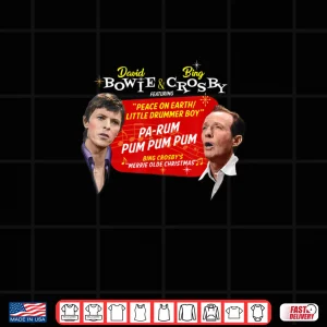 Design Official Bing Crosby David Bowie Christmas Music Shirt